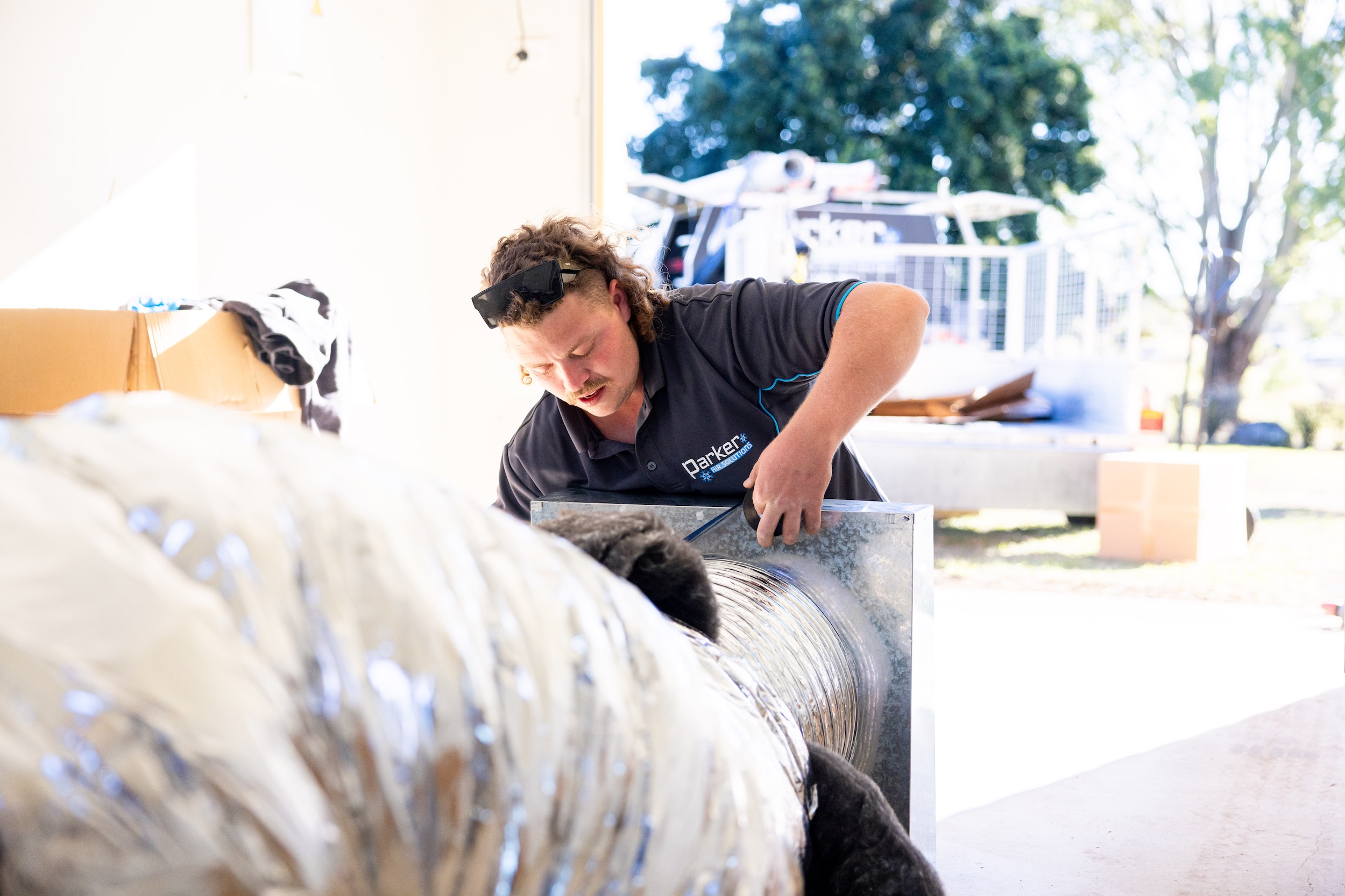 Commercial air conditioning installation