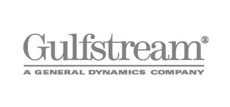 Gray Gulfstream logo
