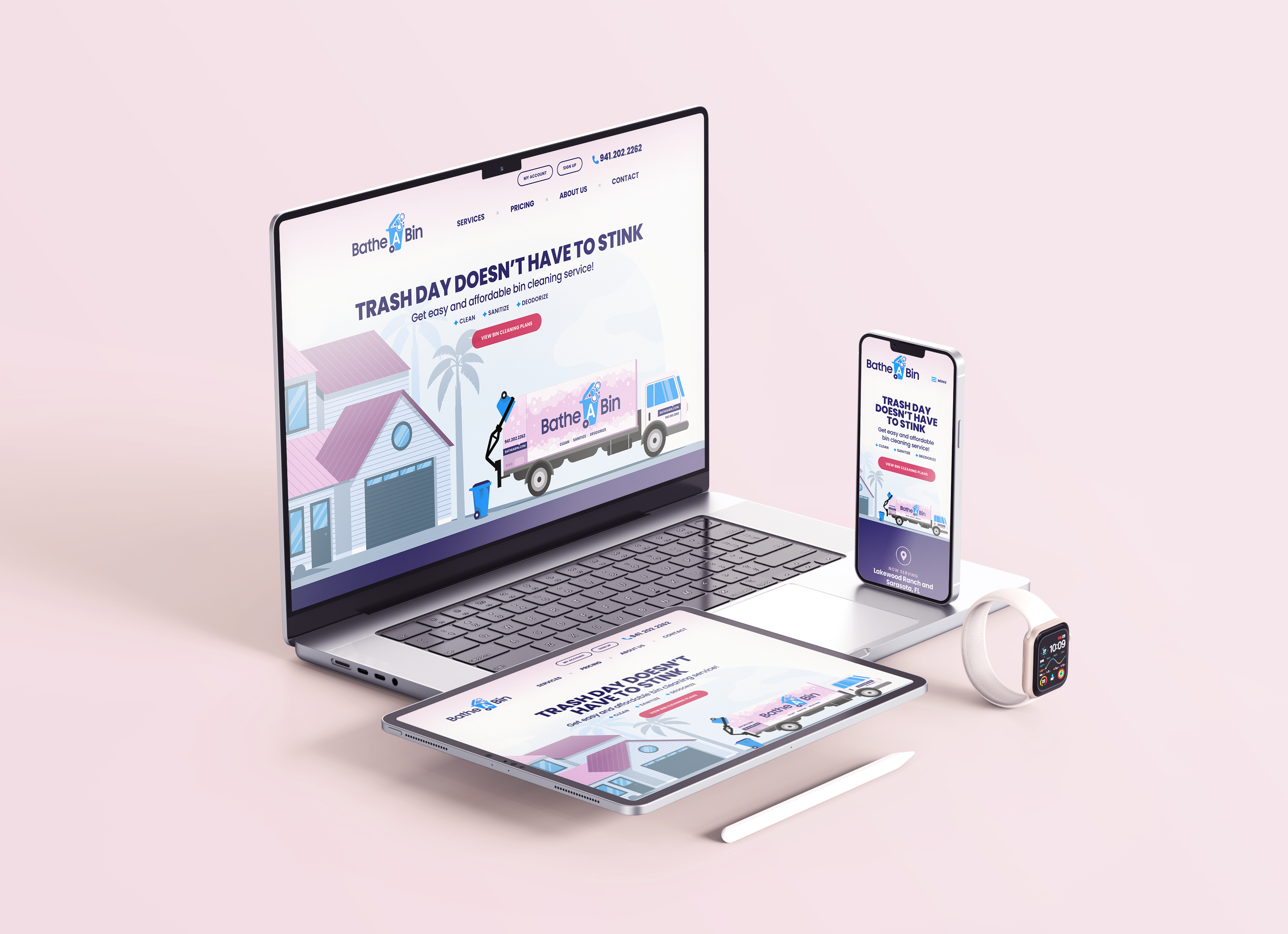 Homeowner using mobile phone to contact home service provider