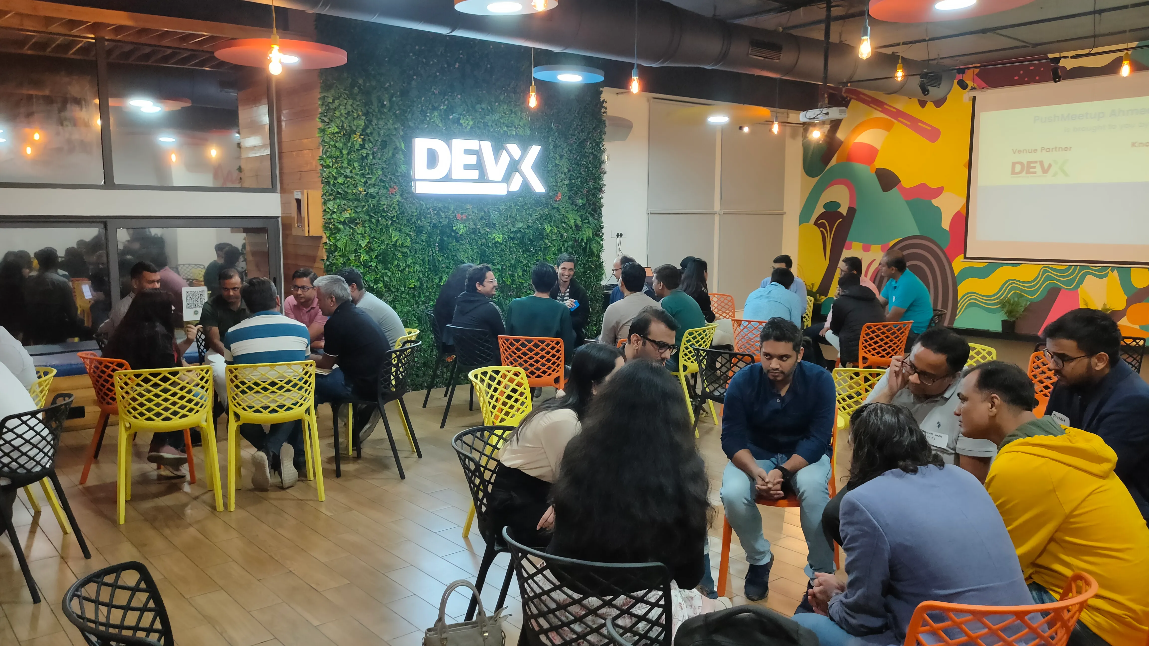 Event room at coworking space