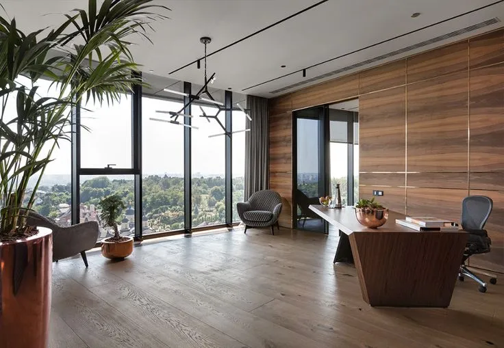 The Suspended Sanctuary Modern Luxury CEO Office Design