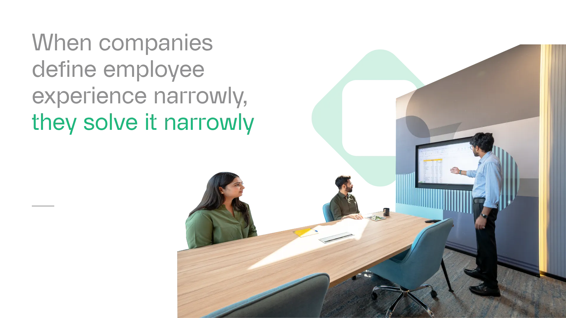 When companies define employee experience narrowly they solve it narrowly