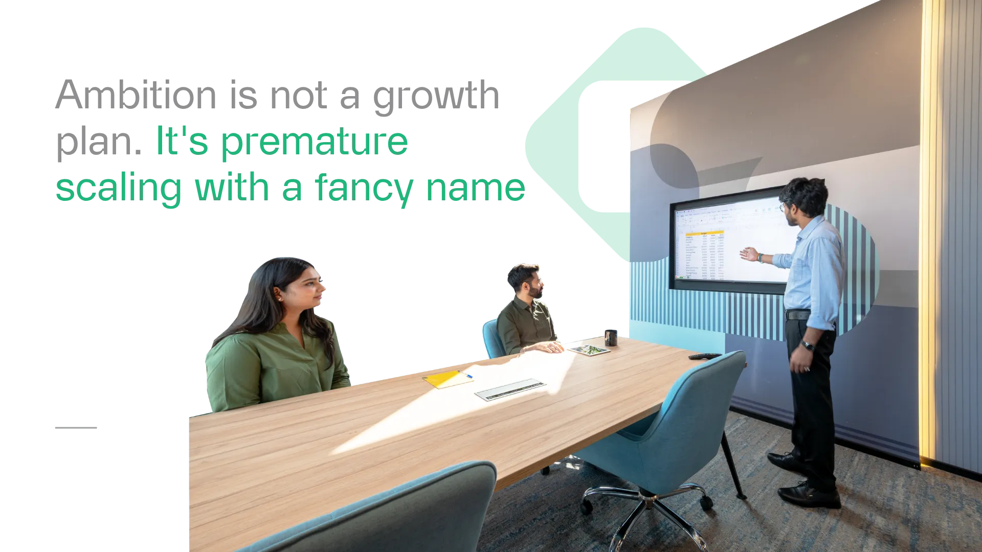Ambition is not a growth plan. It's premature scaling with a fancy name