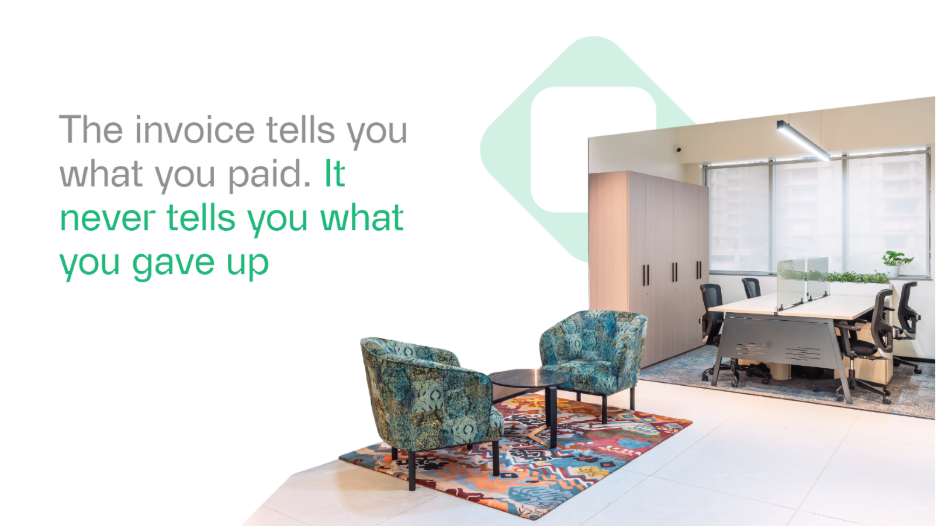 The invoice tells you what you paid. It never tells you what you gave up
