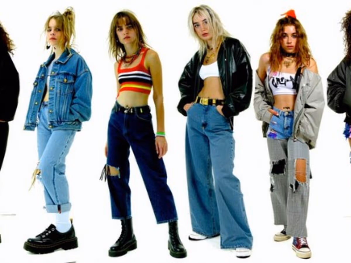Hip-Hop-Mode der 90er für Frauen