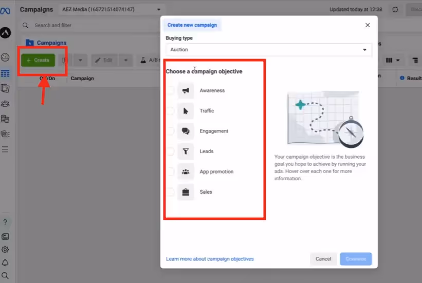 create a new campaign