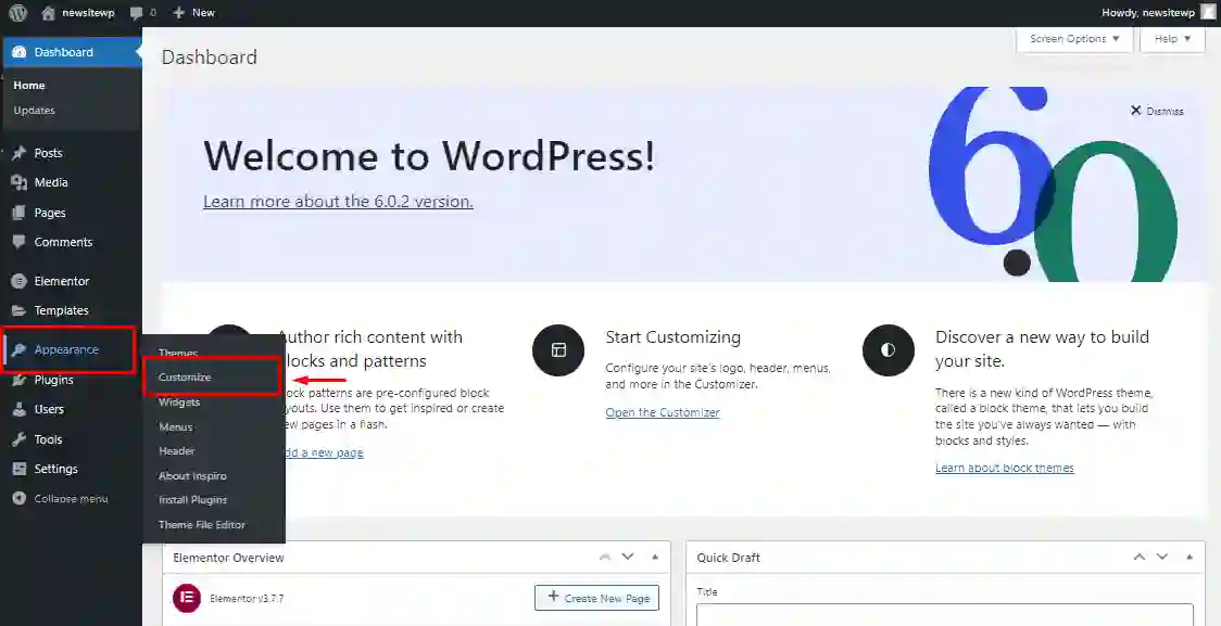 Prepara il tuo sito WordPress