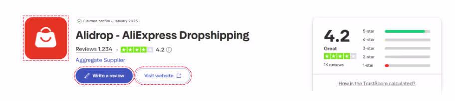 alidrop rating