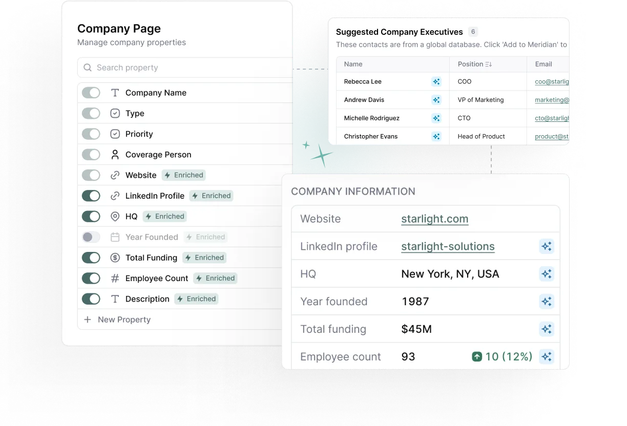 Meridian CRM Scout AI feature