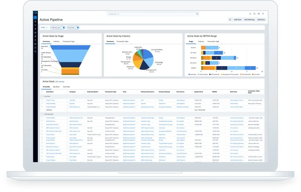 DealCloud deal flow software