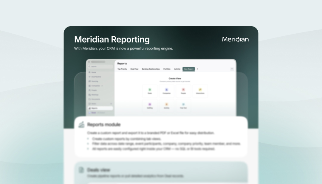 Meridian Reporting
