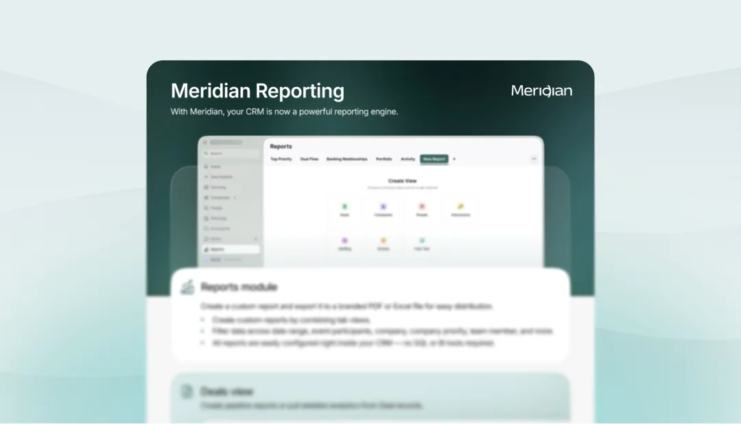 Meridian Reporting