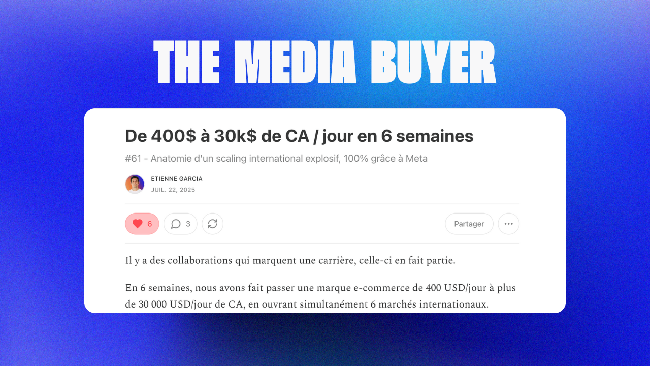 De 400$ à 30k$ de CA / jour en 6 semaines