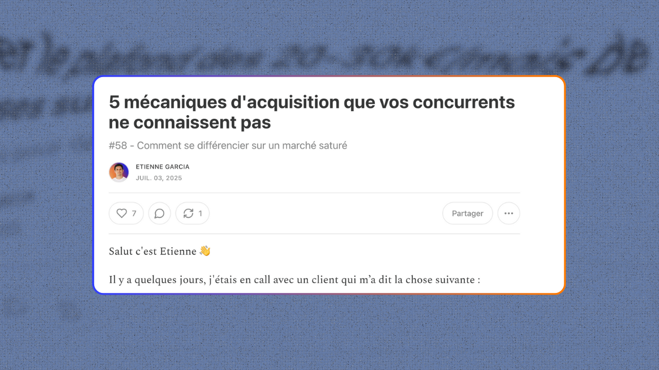 5 mécaniques d'acquisition que vos concurrents ne connaissent pas