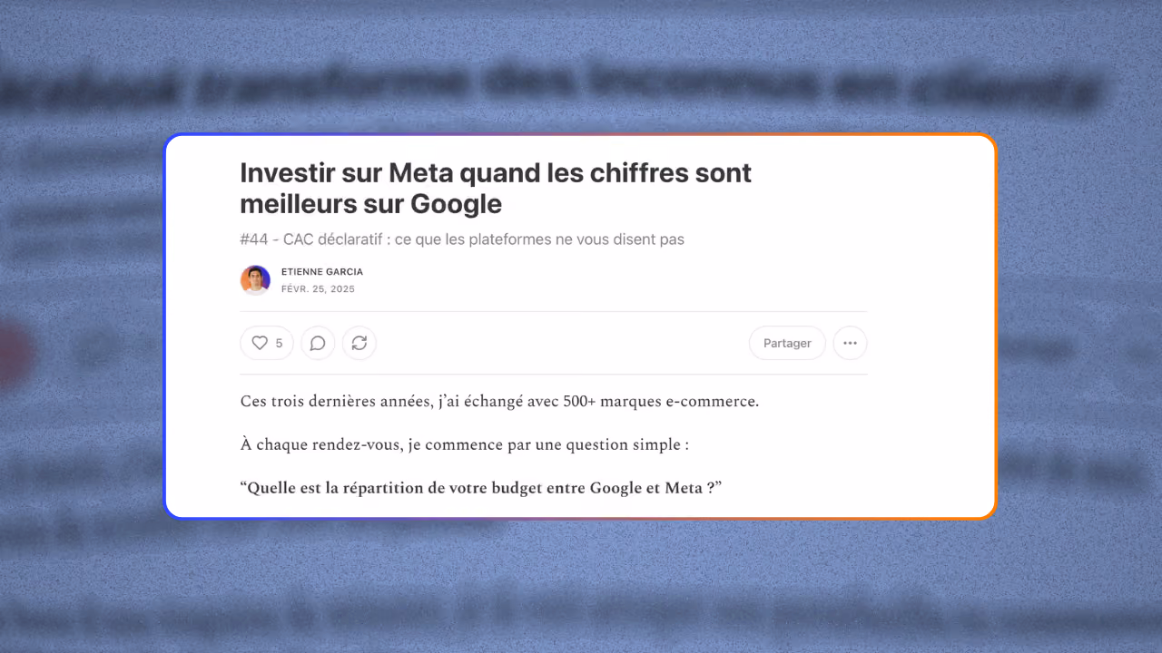 Investir sur Meta quand les chiffres sont meilleurs sur Google
