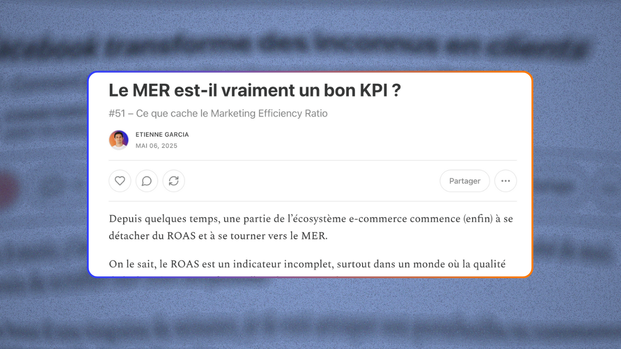 Le MER est-il vraiment un bon KPI ?