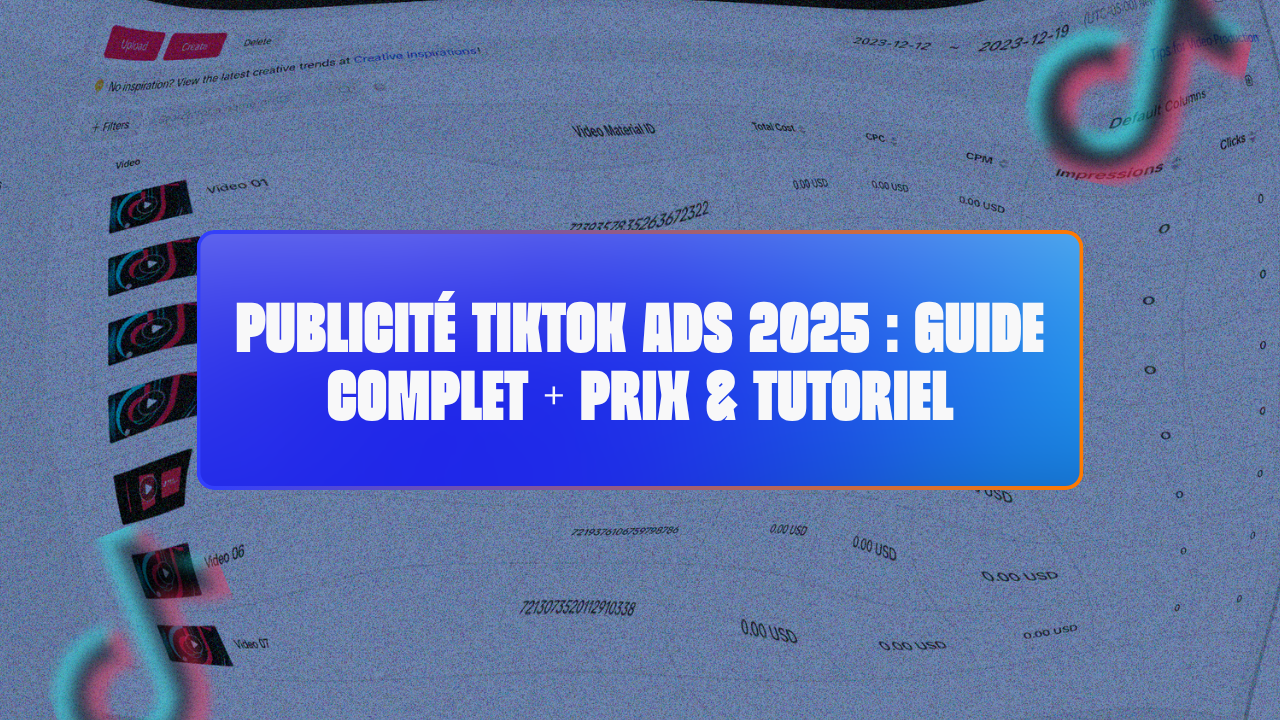 Publicité TikTok Ads 2025 : Guide Complet + Prix & Tutoriel