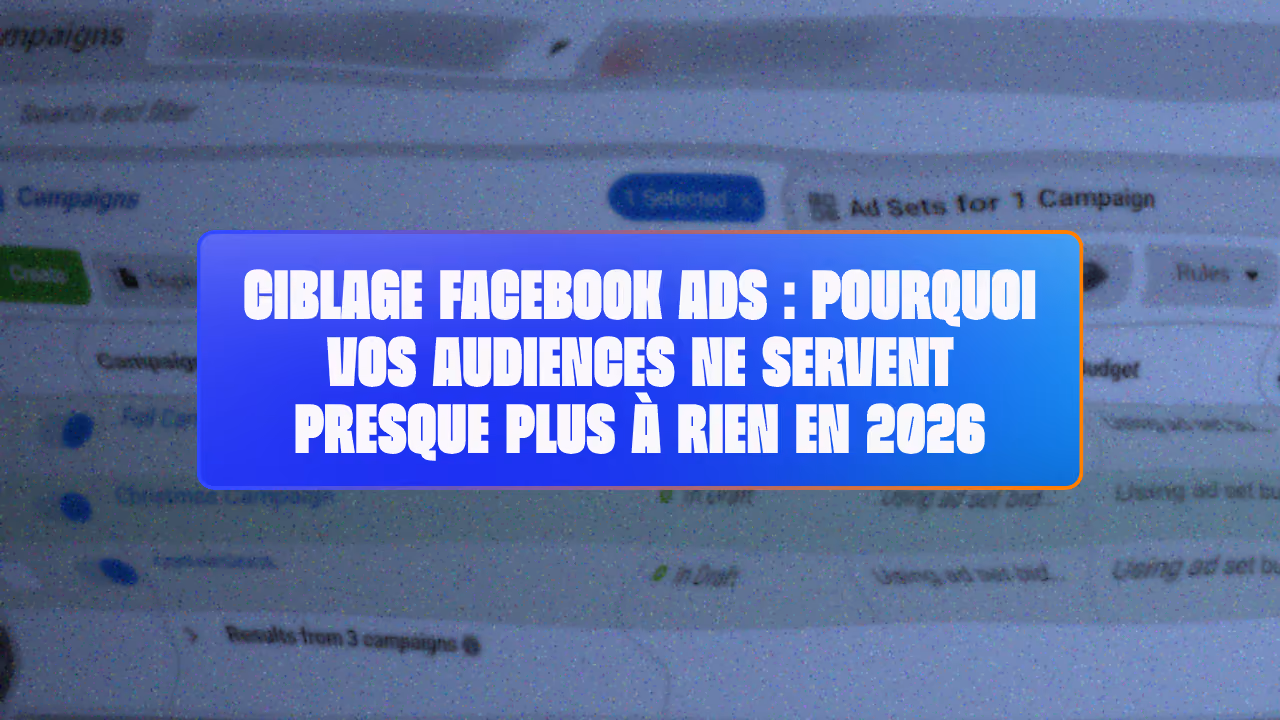 Ciblage Facebook Ads : pourquoi vos audiences ne servent presque plus à rien en 2026