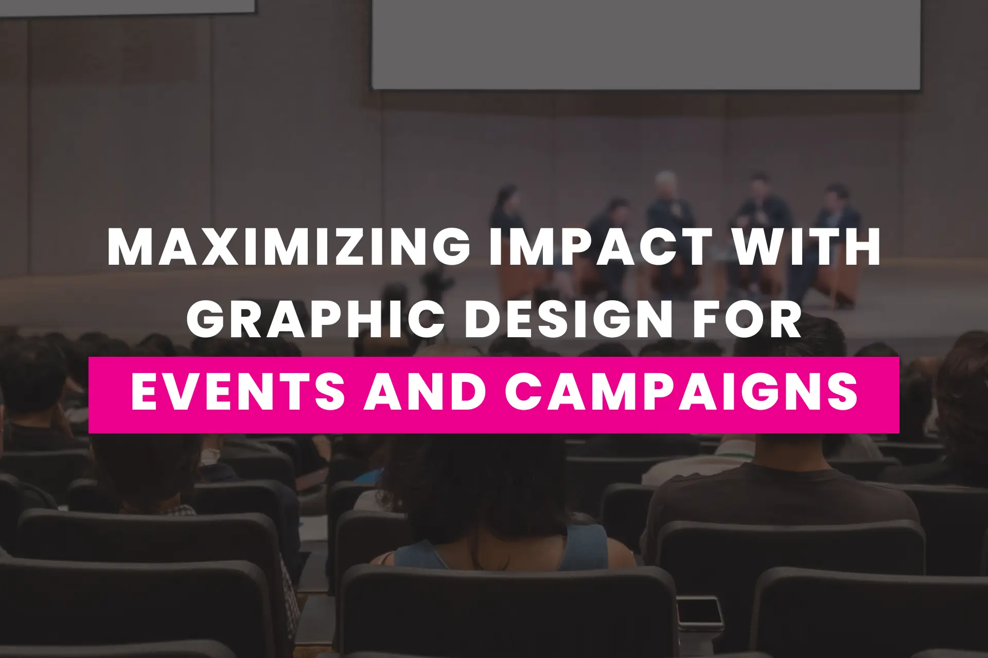 how to use graphic design for events