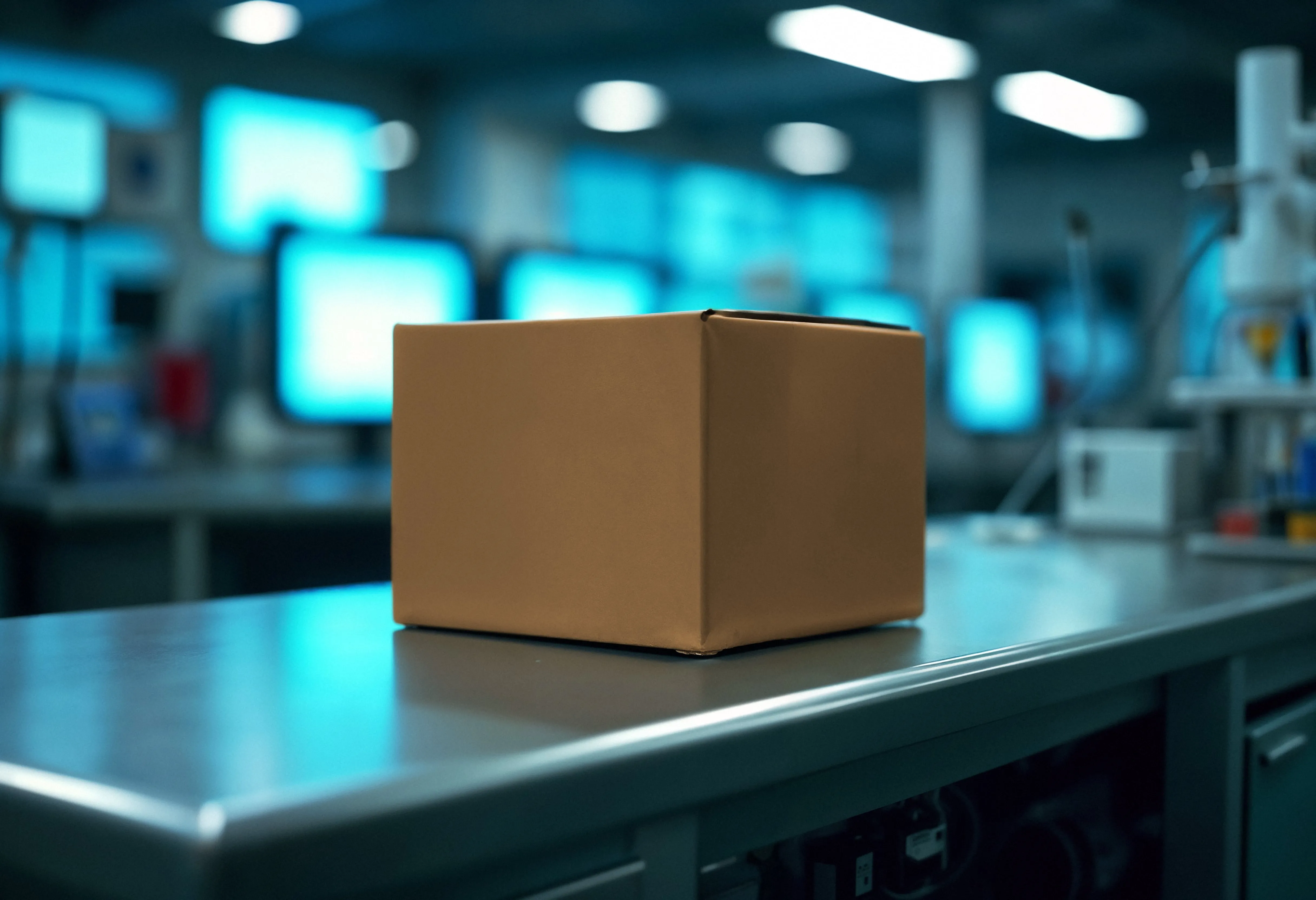 brown packing boxes