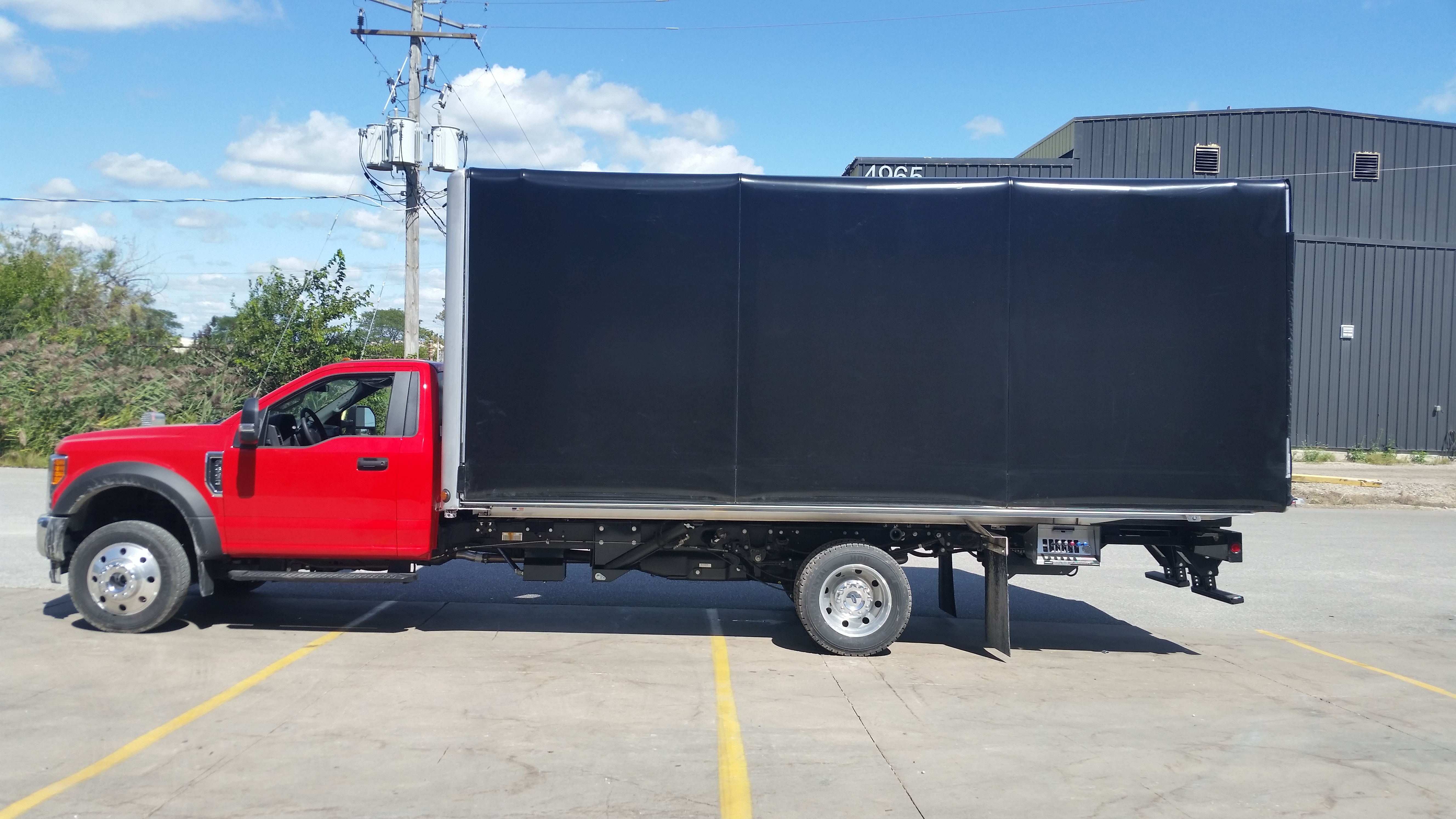 East Penn truck using Zippy Tarp cover.