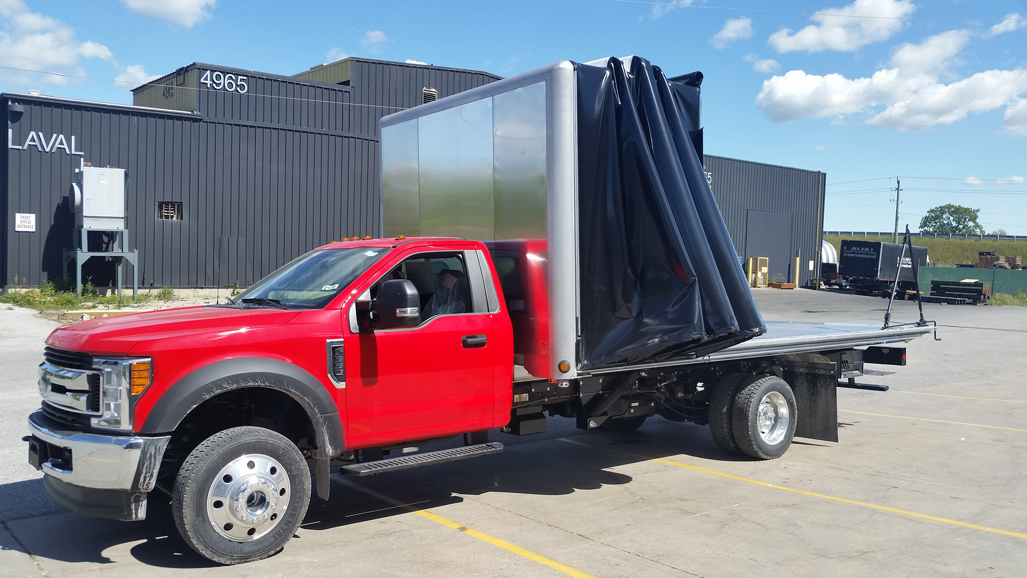 East Penn truck using Zippy Tarp cover.