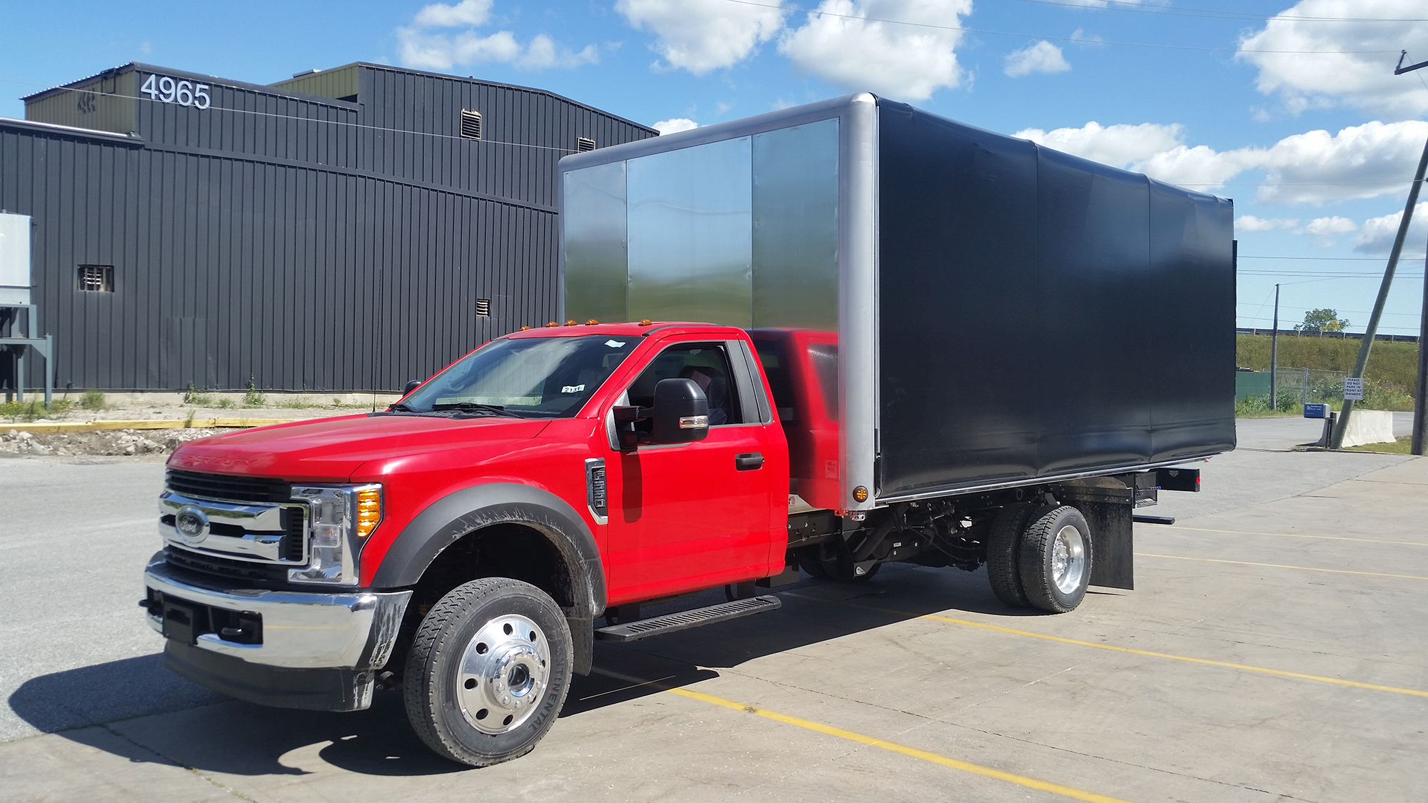 East Penn truck using Zippy Tarp cover.