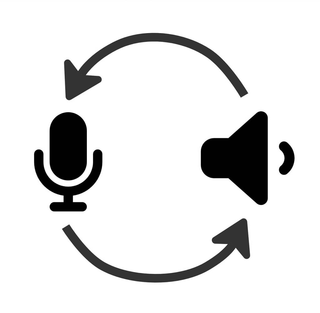 Diagram of audio loopback between a microphone and a speaker