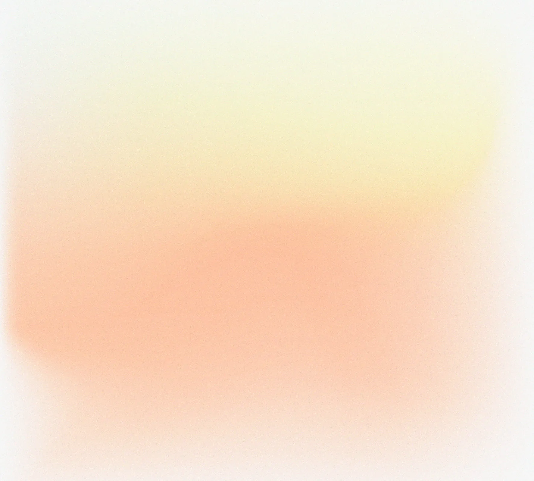 Soft gradient background blending pale yellow at the top into light orange and peach tones at the bottom.