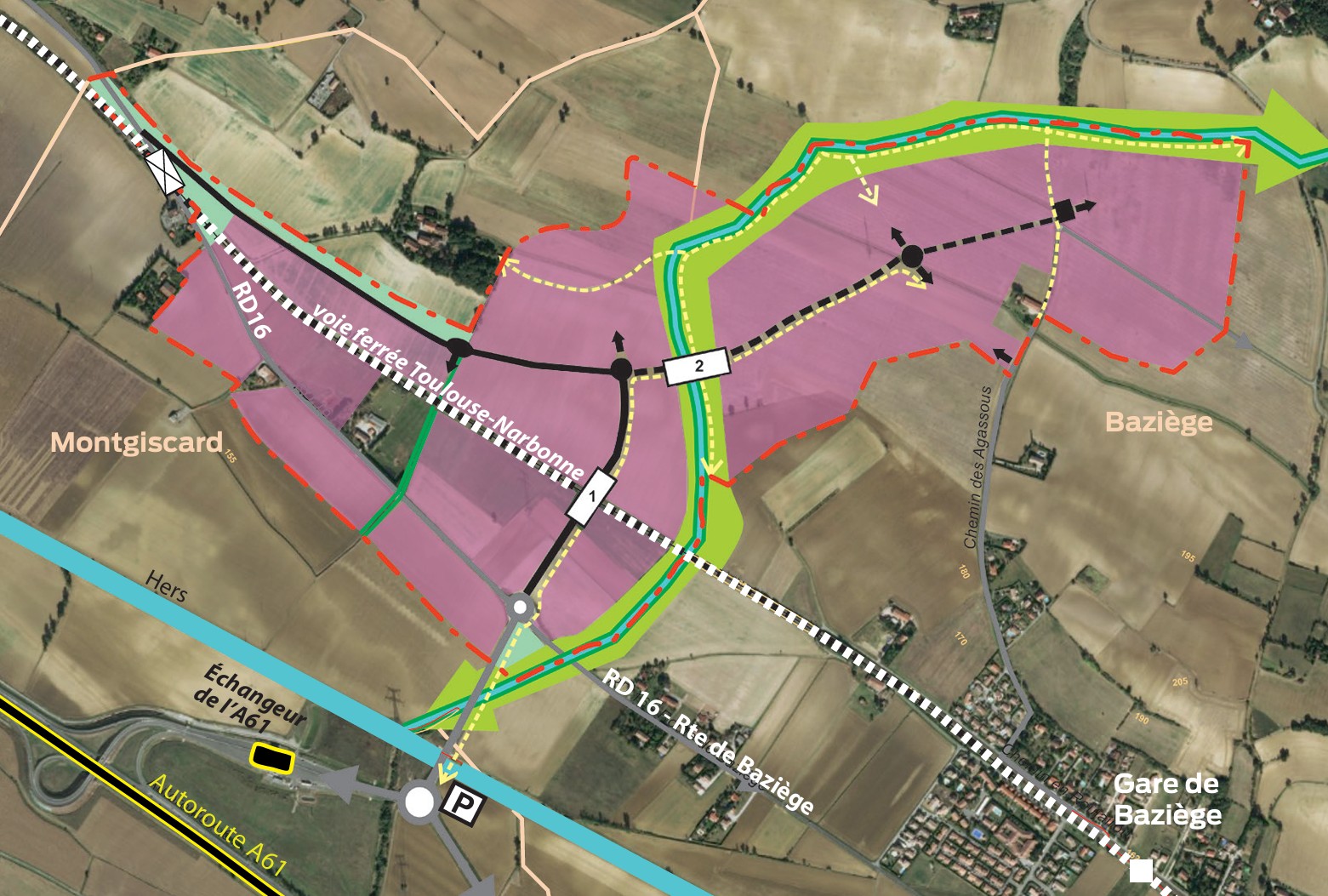 vue de la ZAC de Rivel