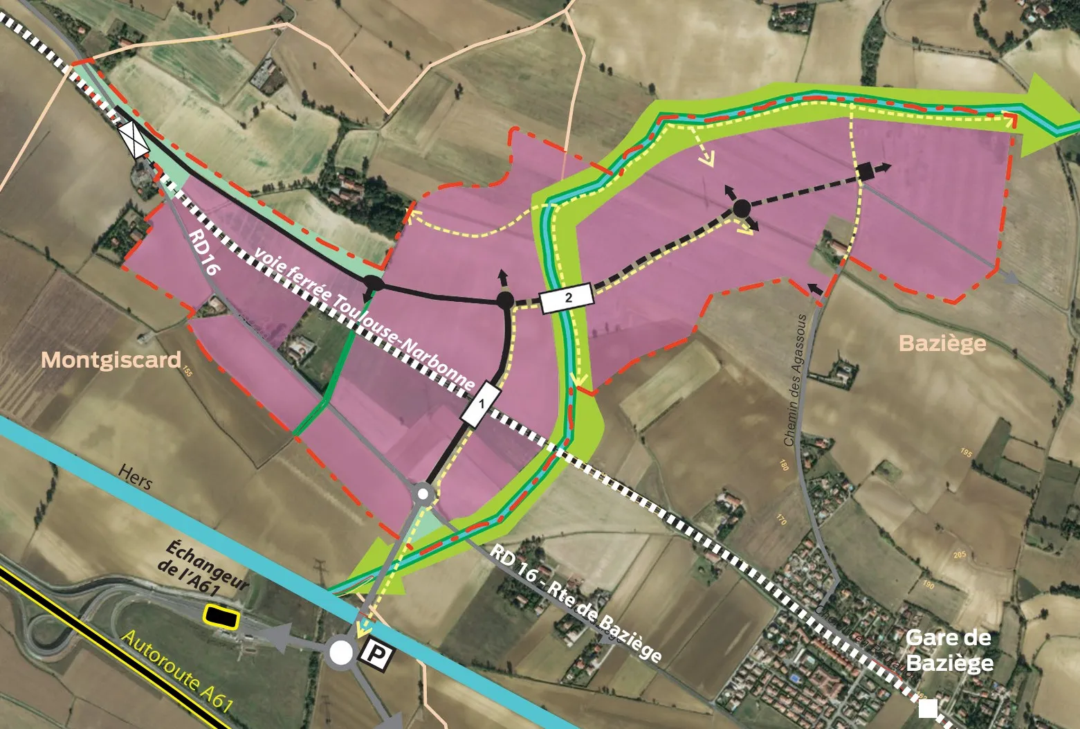 vue de la ZAC de Rivel