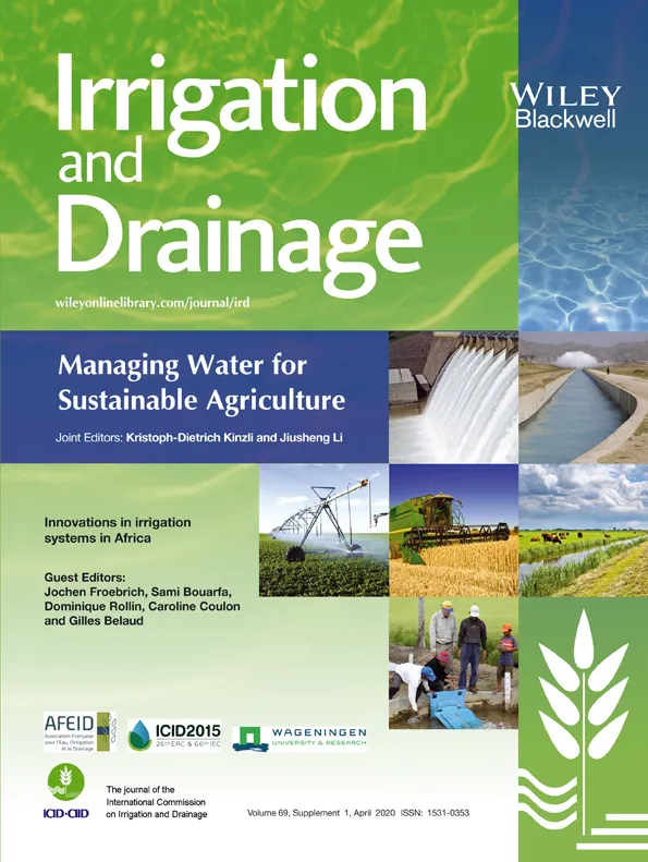 Revue Irrigation and Drainage couverture
