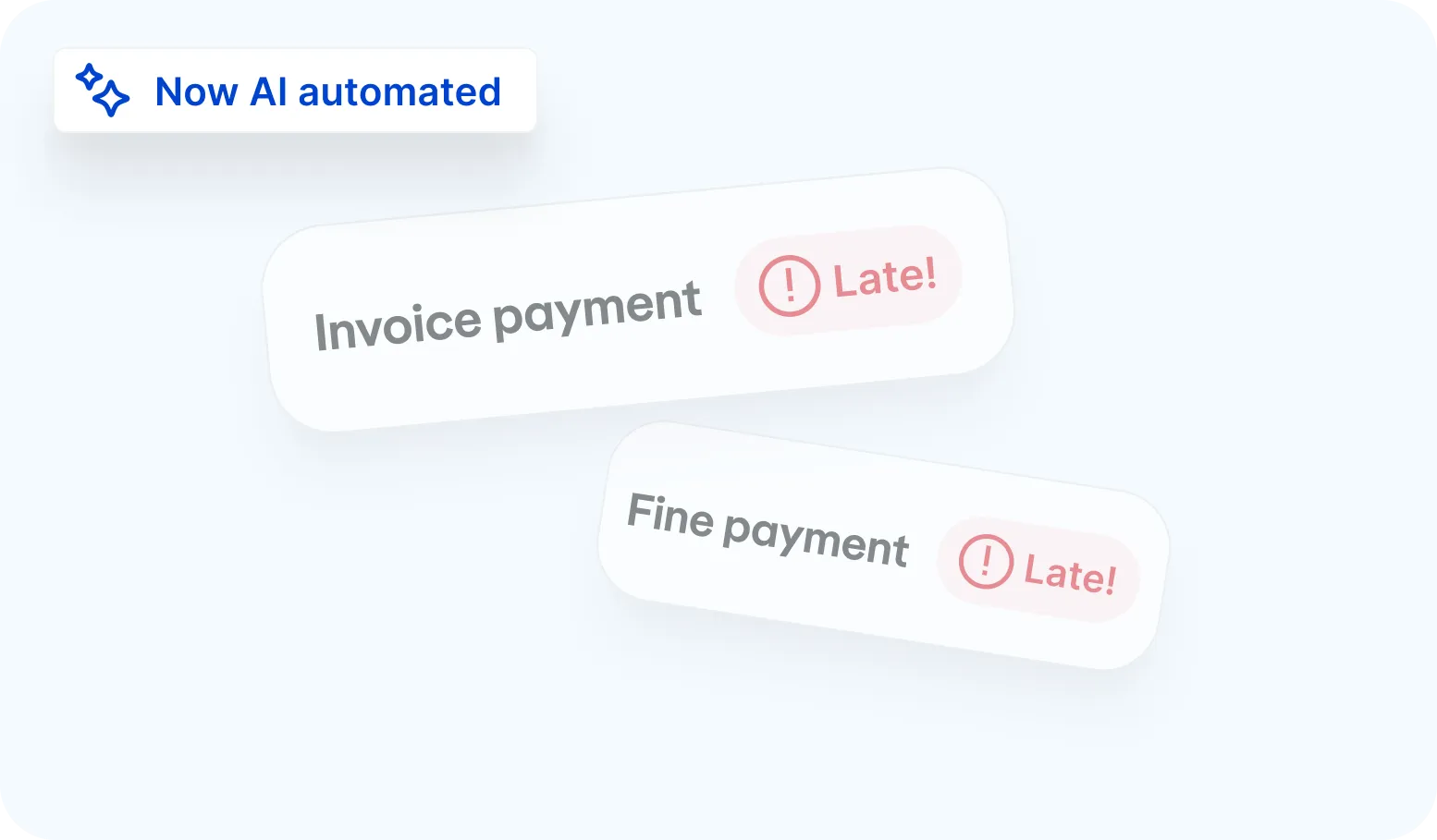 Screenshot of automated actions for a fleet document
