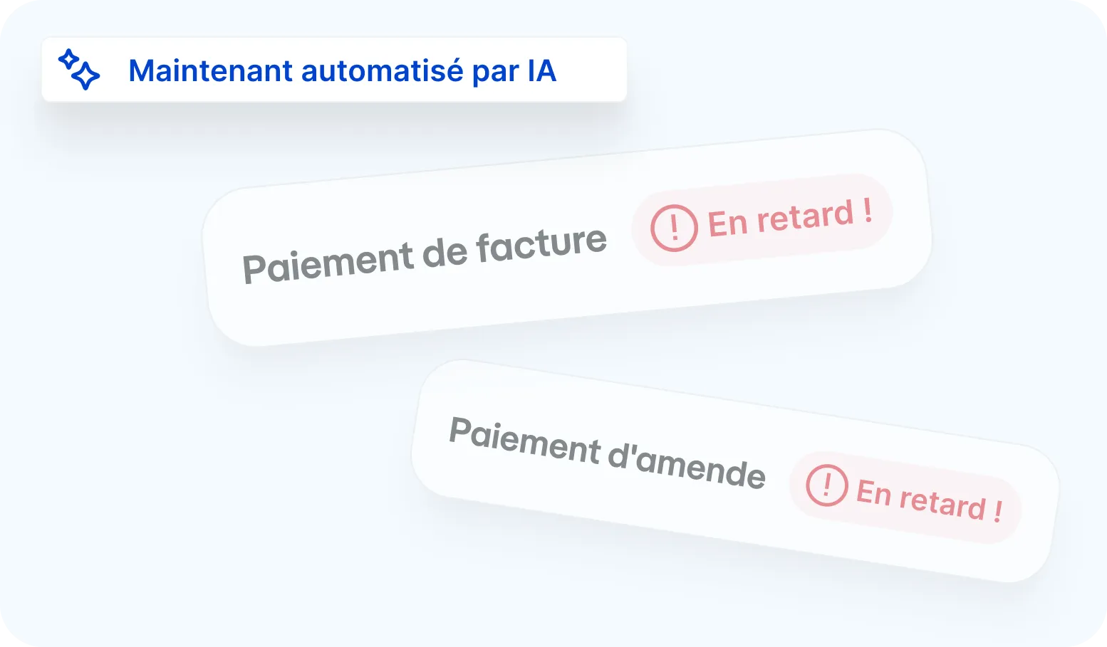 Capture d’écran d’actions automatisées pour un document de flotte
