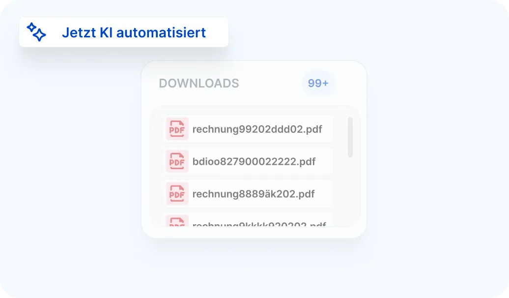 Screenshot einer Liste von Flottendokumenten