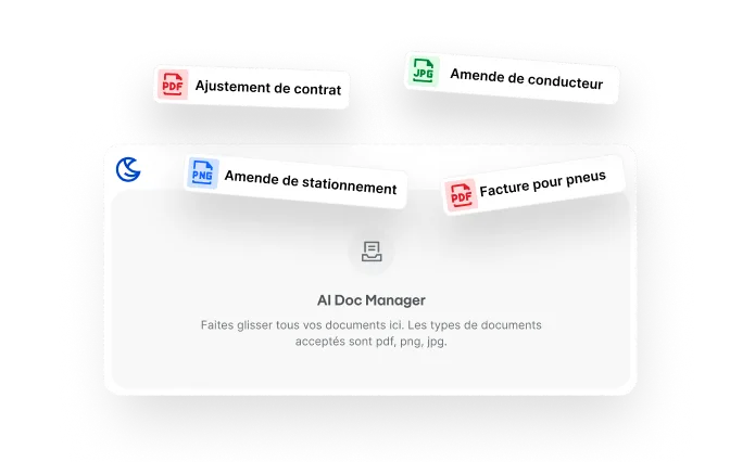 Capture d’écran montrant le téléchargement groupé de documents vers le gestionnaire de documents IA
