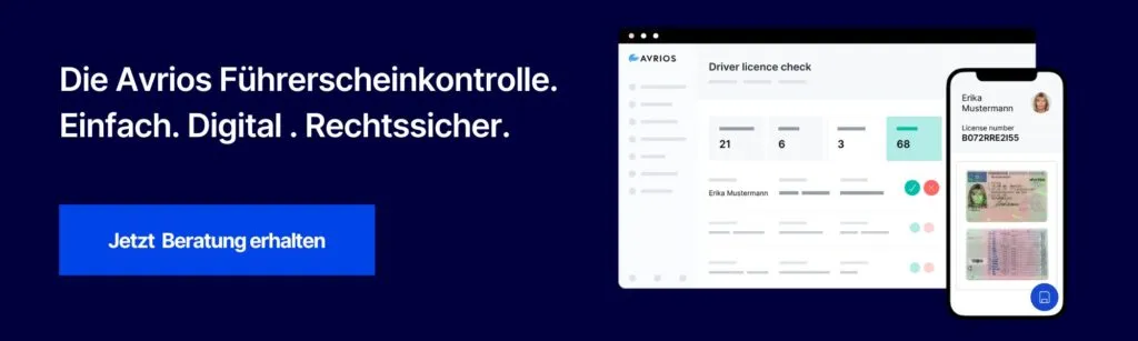 Führerscheinkontrolle Banner