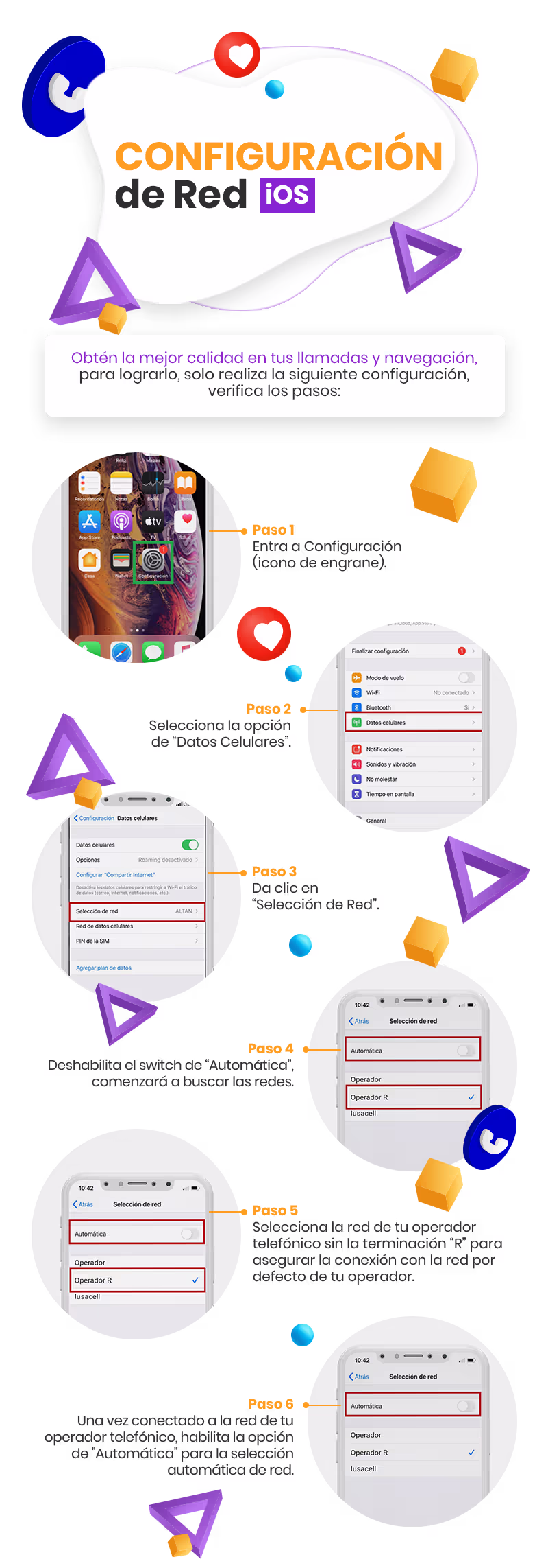 Configuración de red iOS