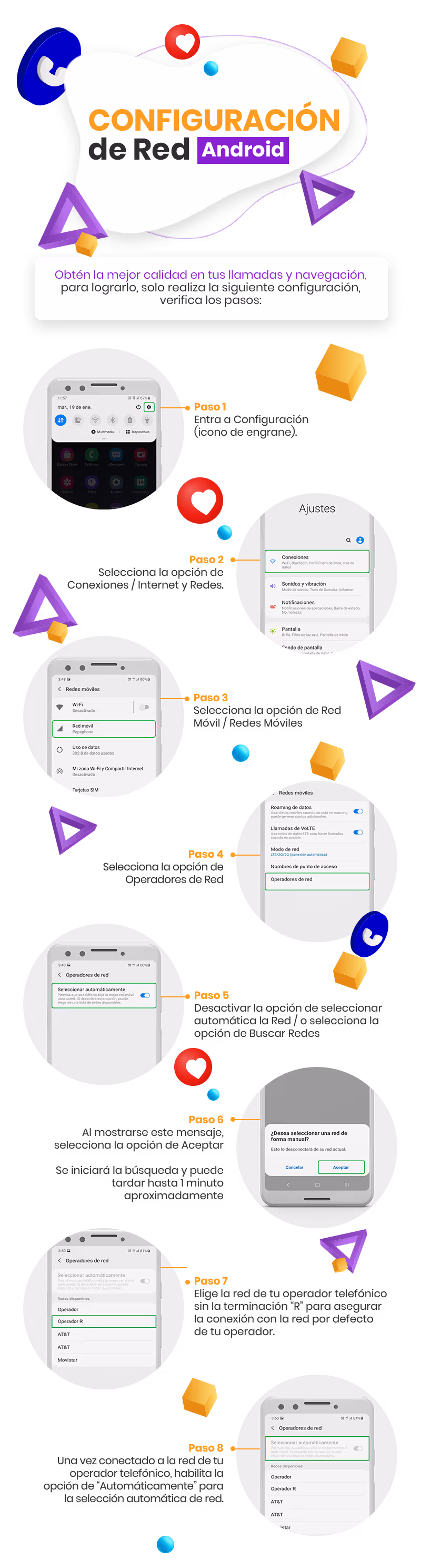 Configuración de red Android