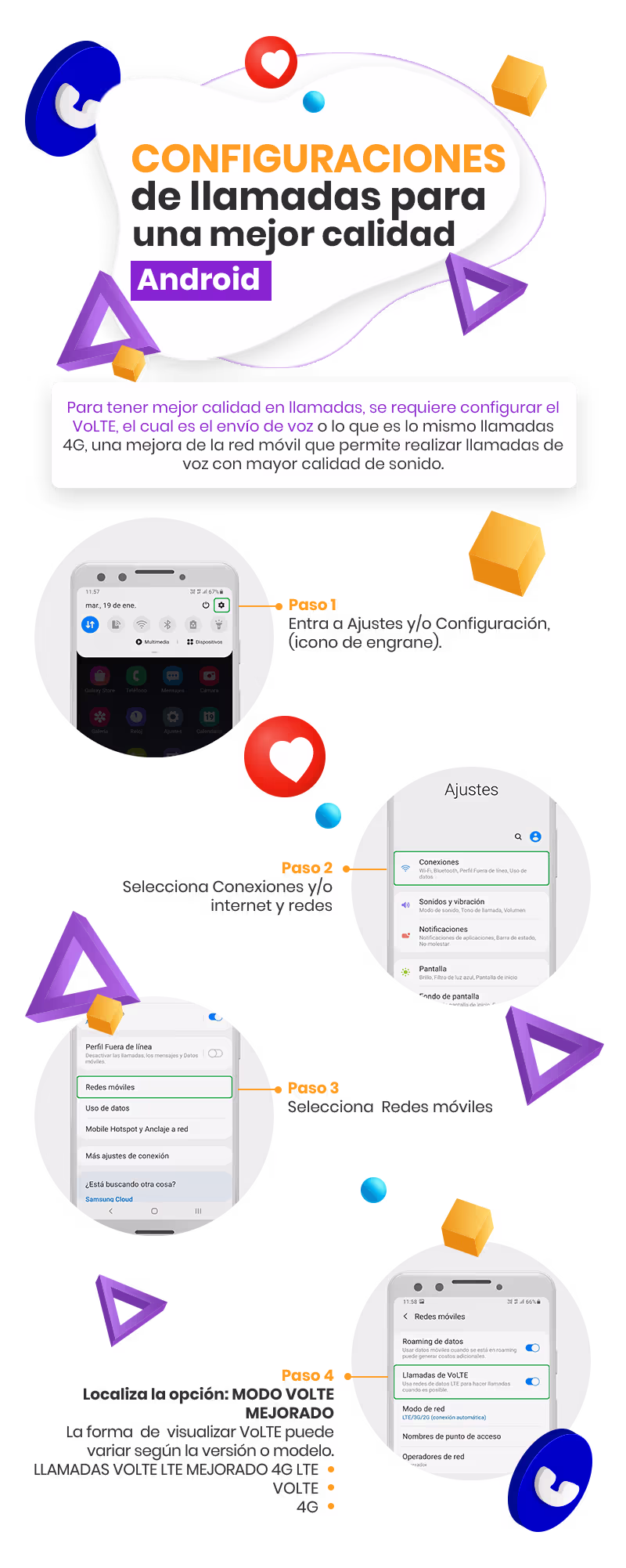 Configuración VoLTE Android