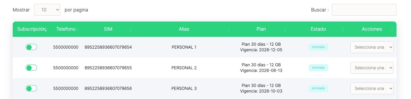 Mujer usando su celular