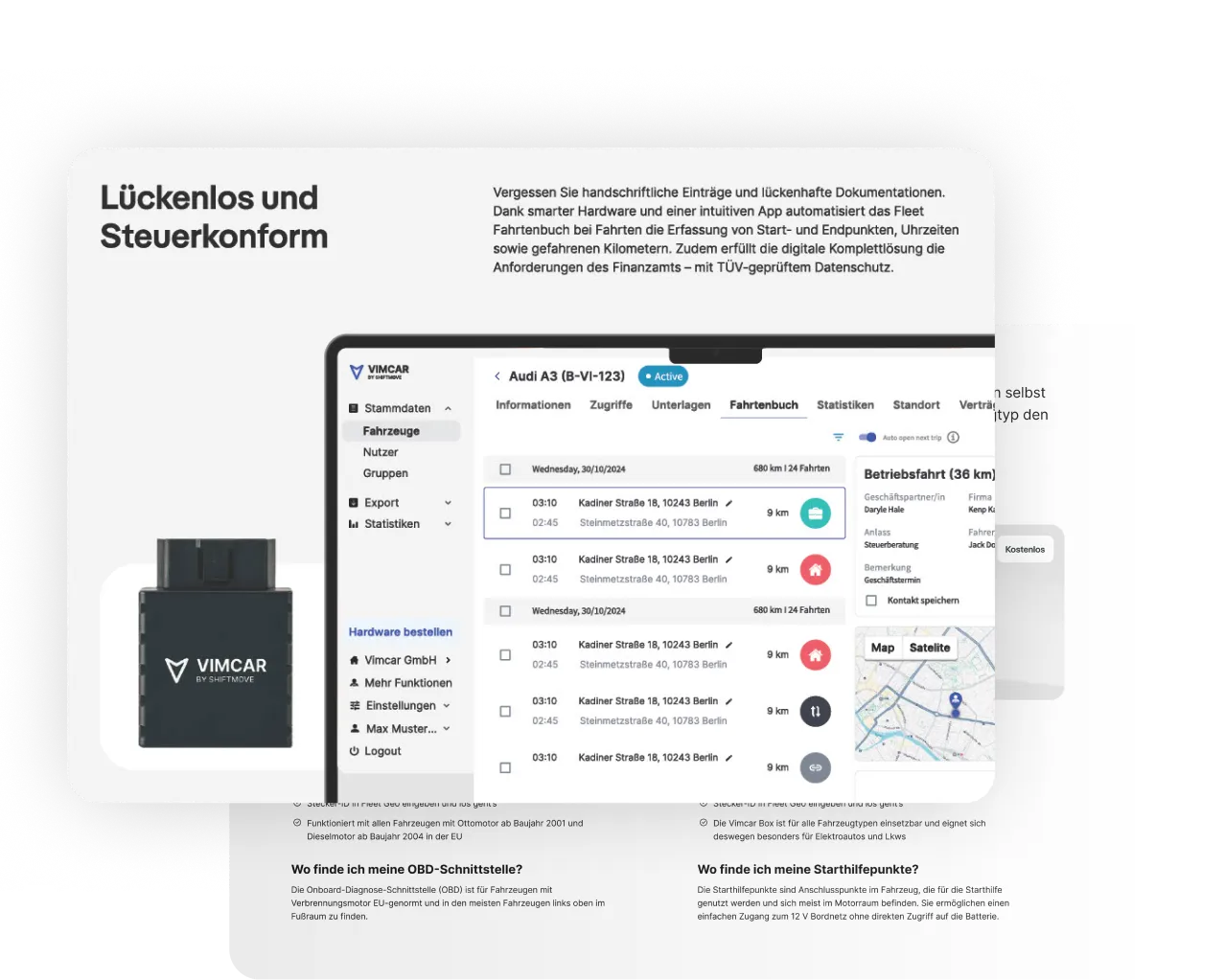 Bild der Fleet-Fahrtenbuch-Broschürenseiten