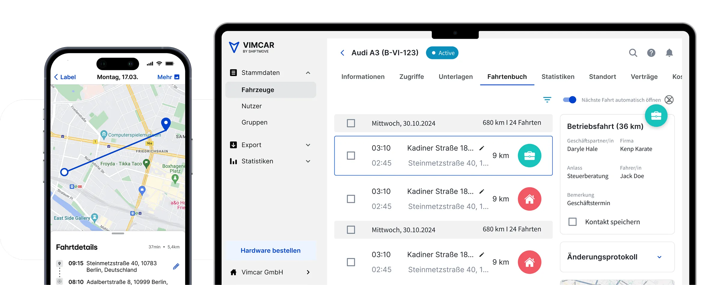 Dashboard mockup