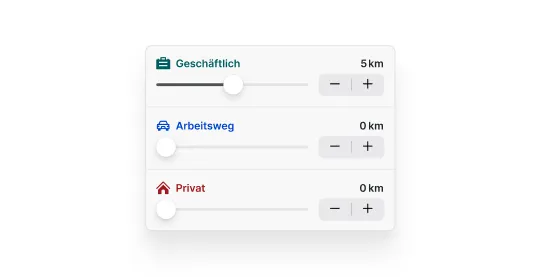 Zwei Smartphone-Ansichten der Fahrtenbuch-App im Vergleich: Links erkennt die App eine Fahrt und fragt, ob es sich um eine Geschäftsfahrt handelt; rechts zeigt die Vorschau eine erkannte Route mit vorausgefülltem Formular und automatischer Kategorisierung.