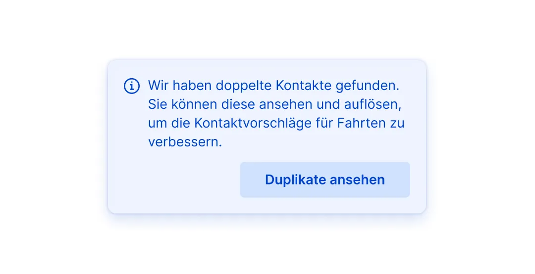 Smartphone zeigt die Fahrtenbuch-App im neuen Design mit einer Liste erfasster Fahrten in Berlin und der Einblendung „Jetzt im neuen Design".