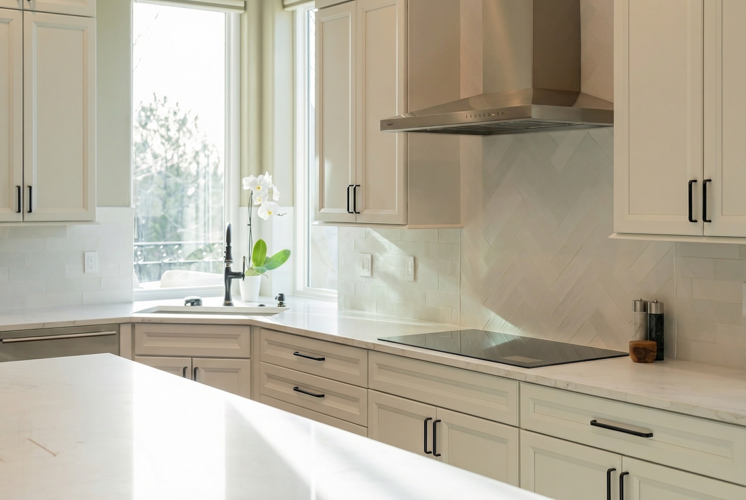 two toned kitchen remodel