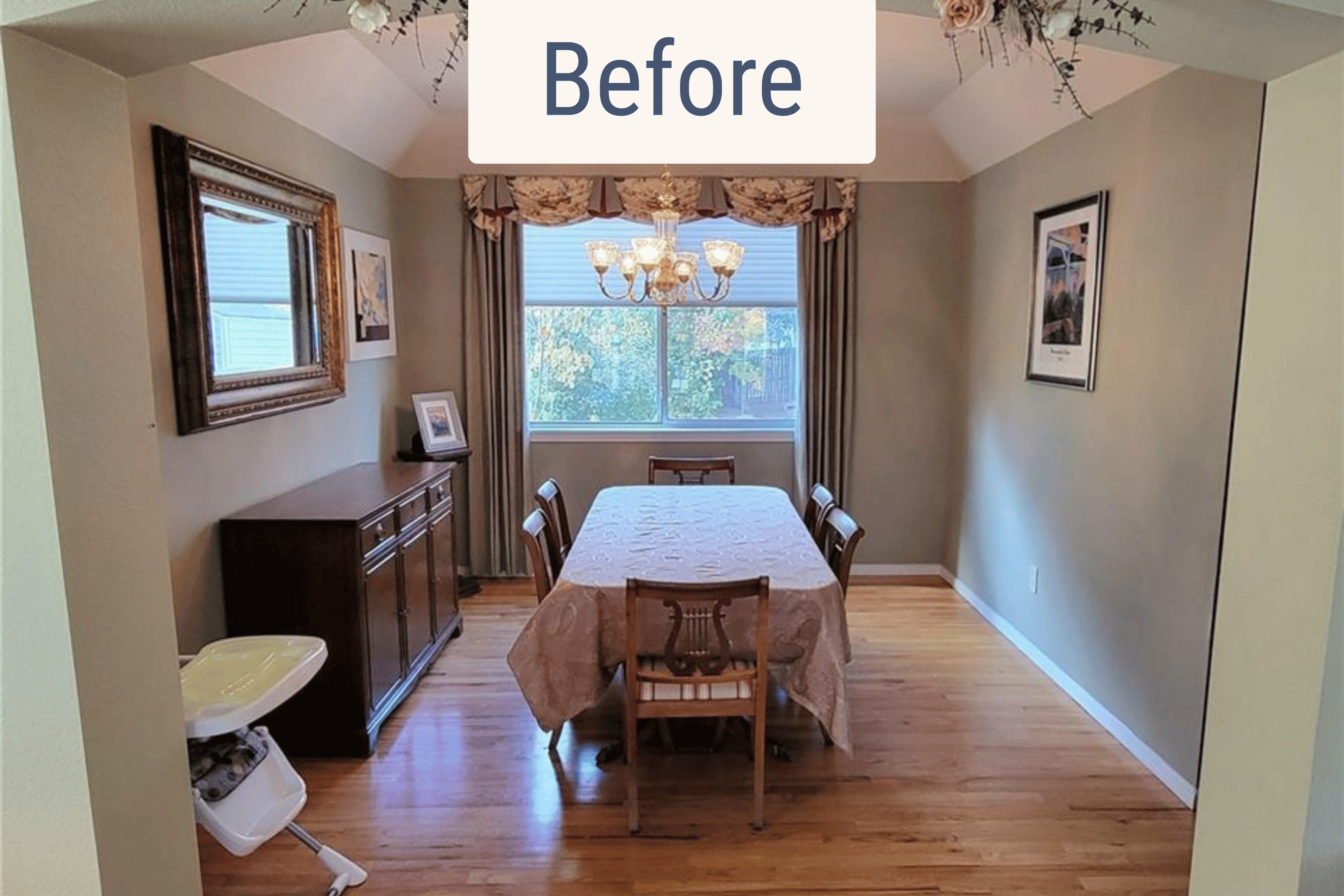 before dining room remodel in broomfield colorado