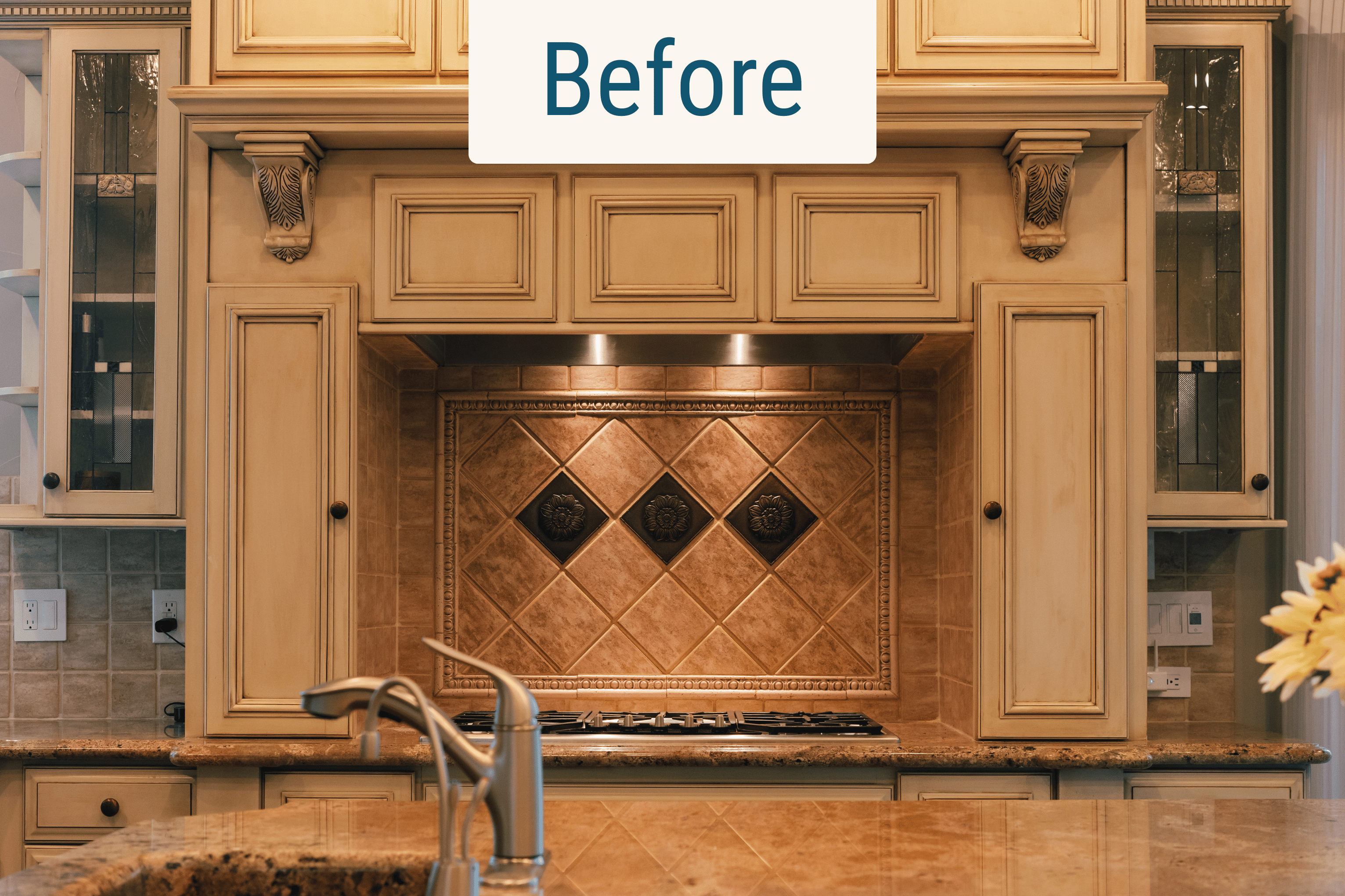 before tuscan kitchen remodel