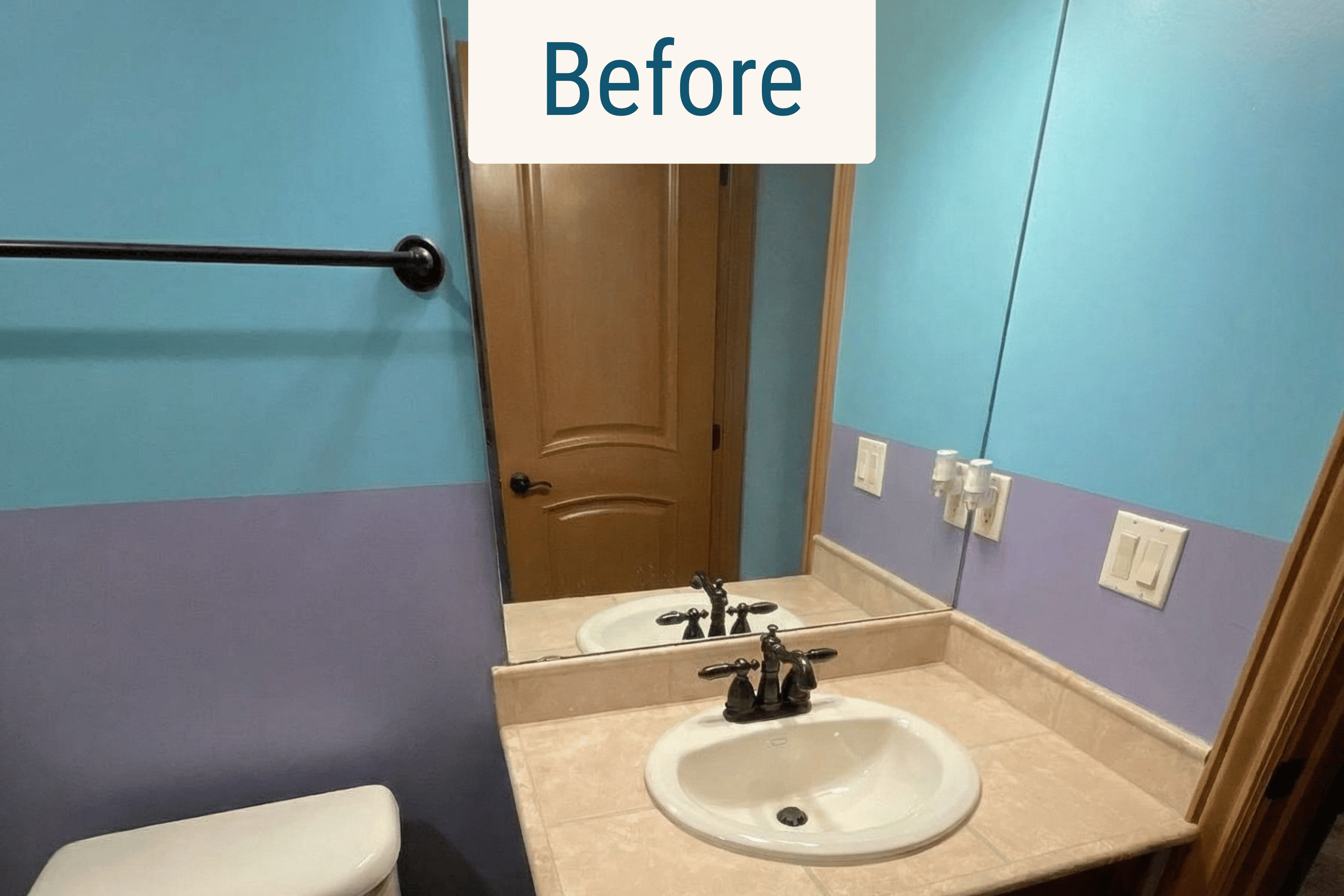 before kids bathroom remodel in lakewood colorado