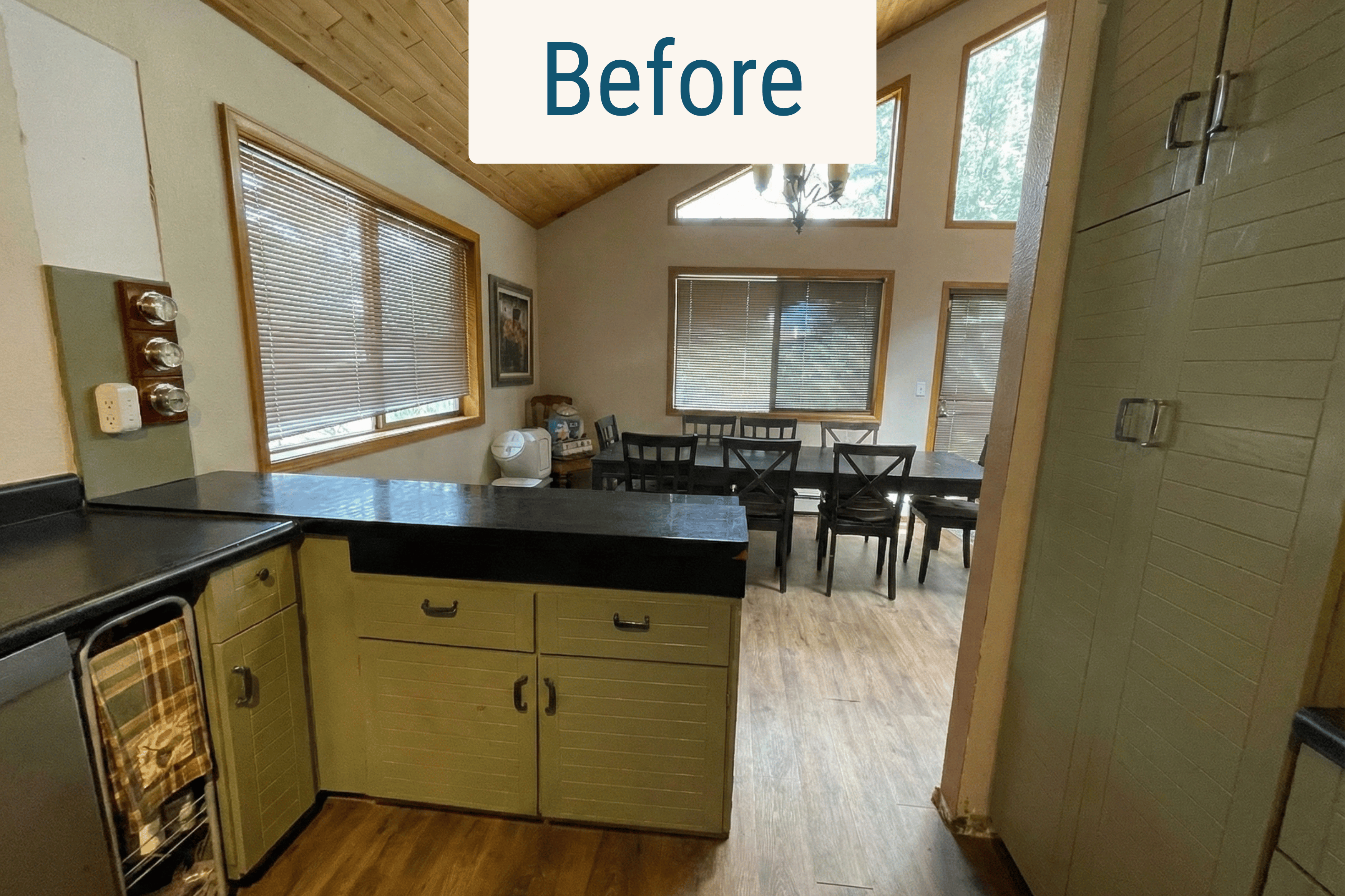 before kitchen expansion in evergreen colorado